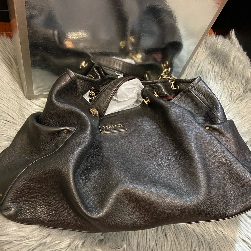 Versace handbag - black color